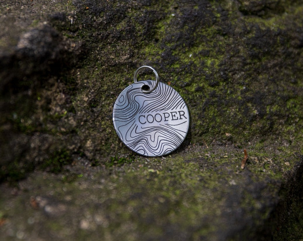 Mountain Terrain Dog Tag