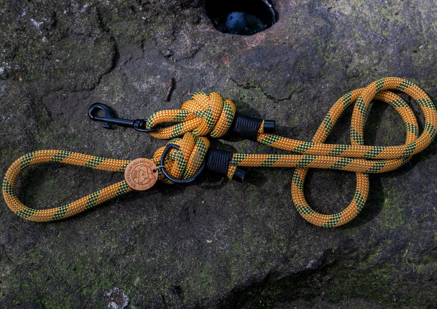 Orange & Green Beal® Retired Climbing Rope Dog Lead