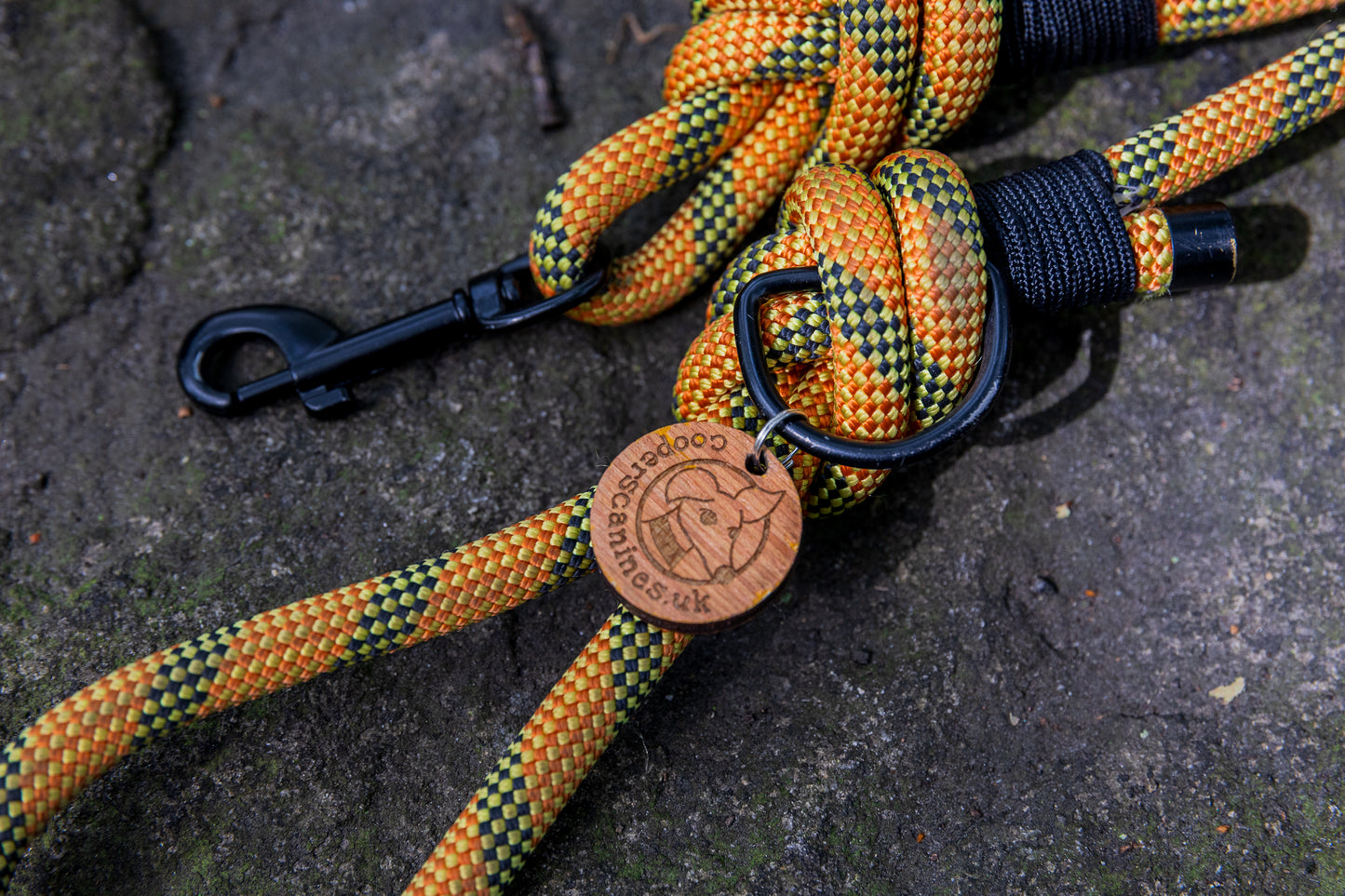 Orange & Green Beal® Retired Climbing Rope Dog Lead