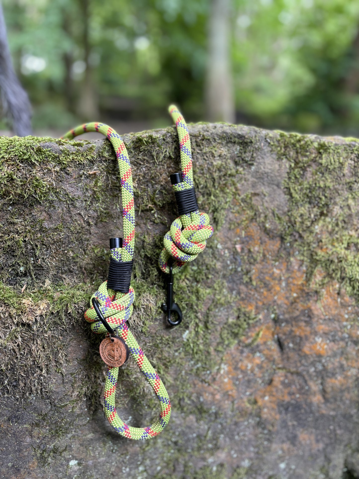 Green & Red, Beal® Retired Climbing Rope Dog Lead