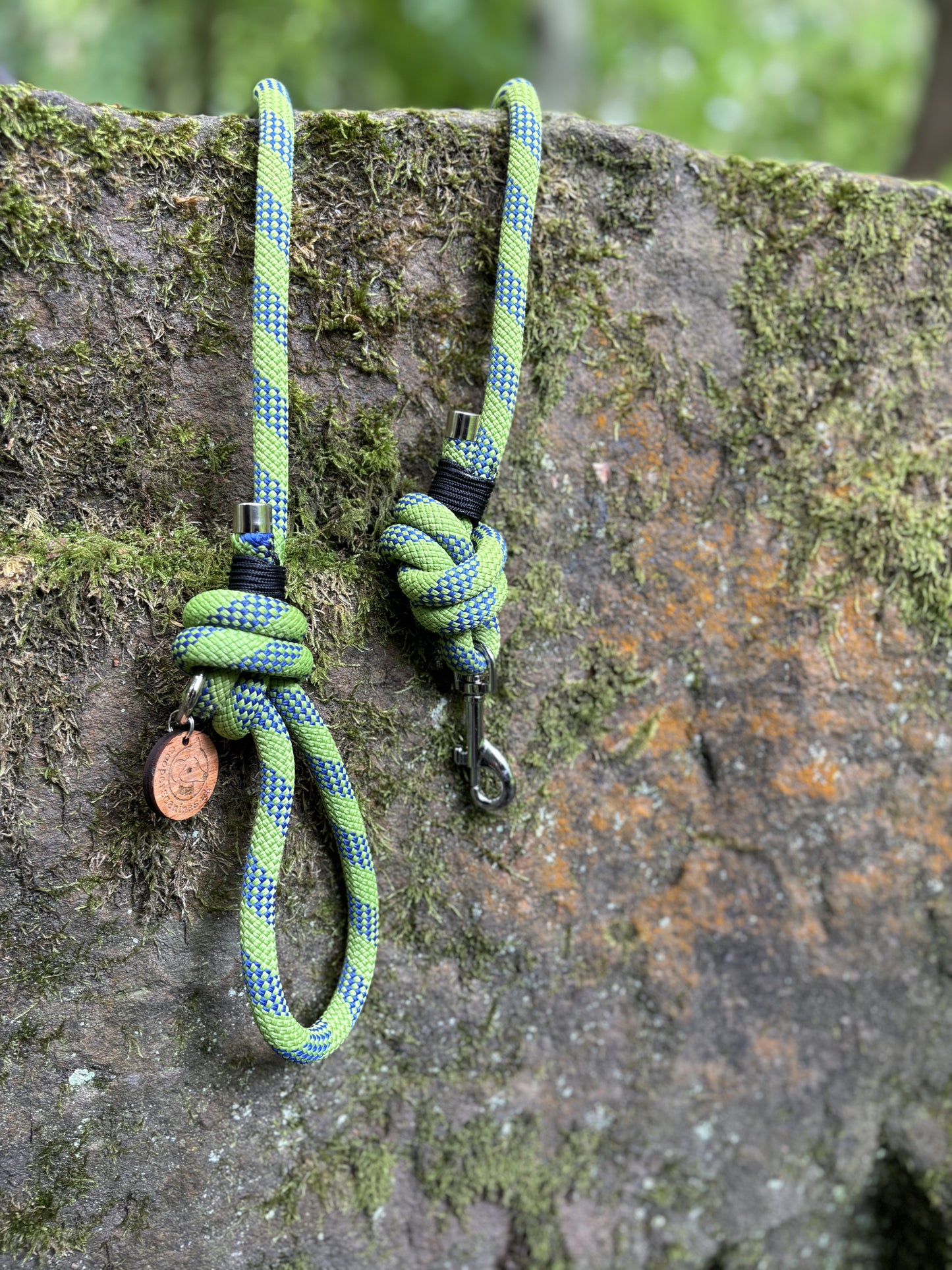 Green & Blue, Mammut® Retired Climbing Rope Dog Lead